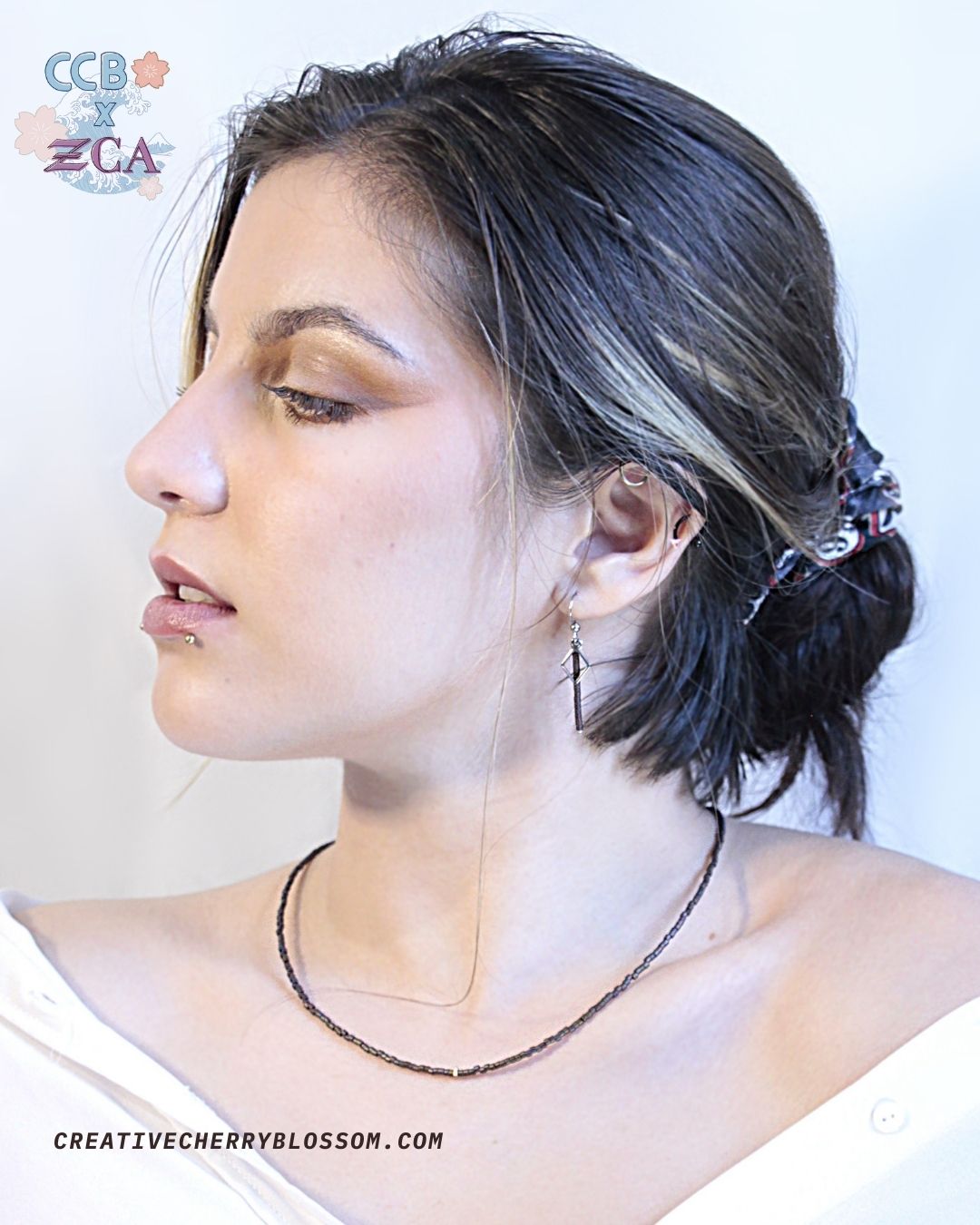 La Perle Cachée - Collier + Boucles