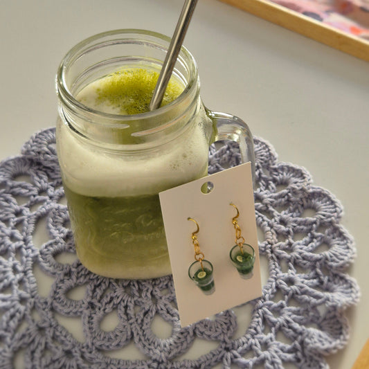 Boucles d'oreilles Matcha