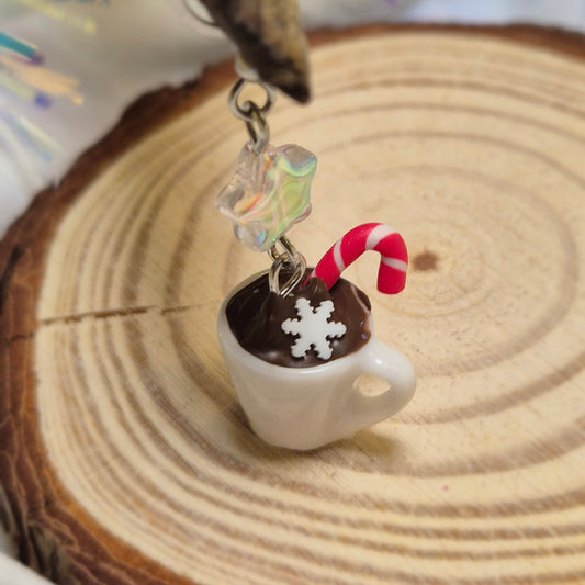 Boucles d’oreilles Boisson de Noël – Édition Sucre d’Orge