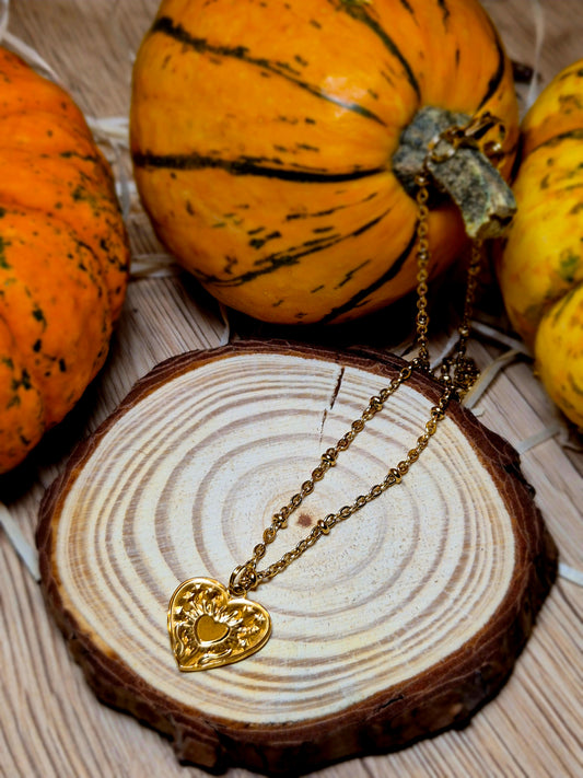 Collier Cœur Doré