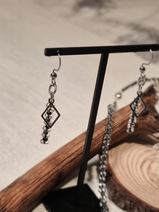 La Perle Cachée - Collier + Boucles