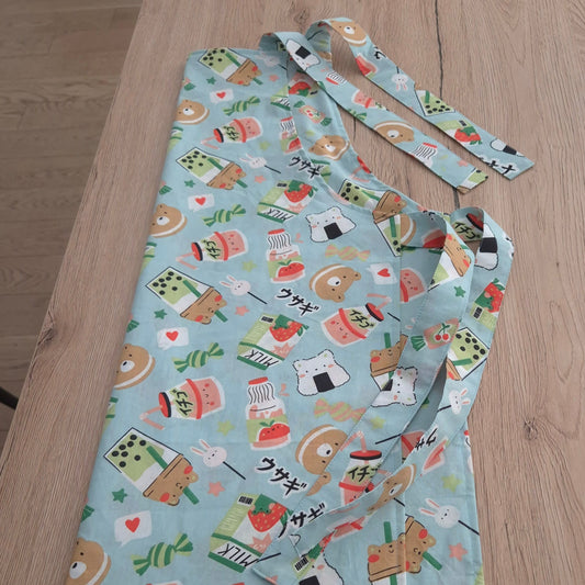 Tablier cousu main – Motifs kawaii