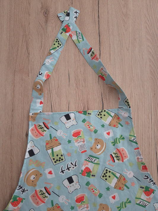 Tablier cousu main – Motifs kawaii