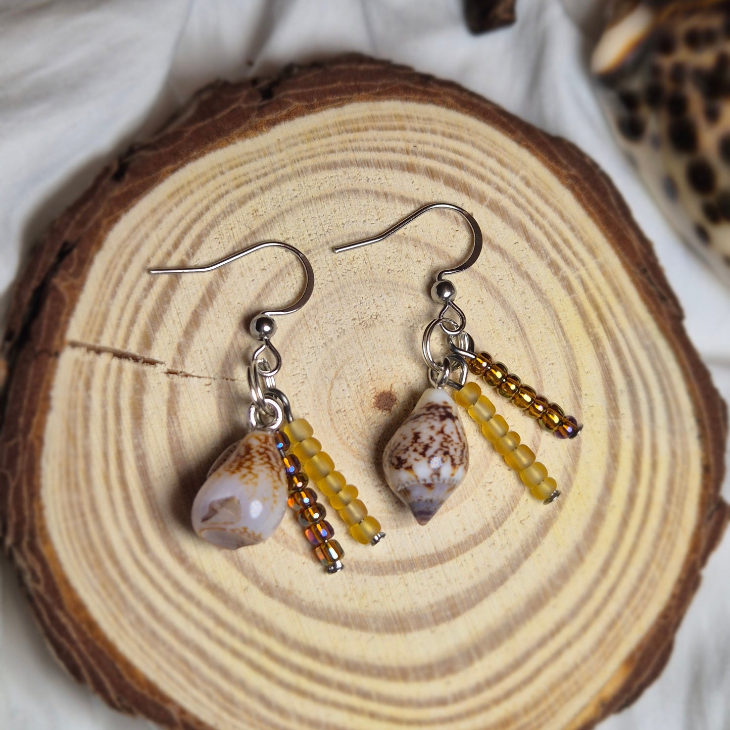 Boucles d’oreilles coquillage
