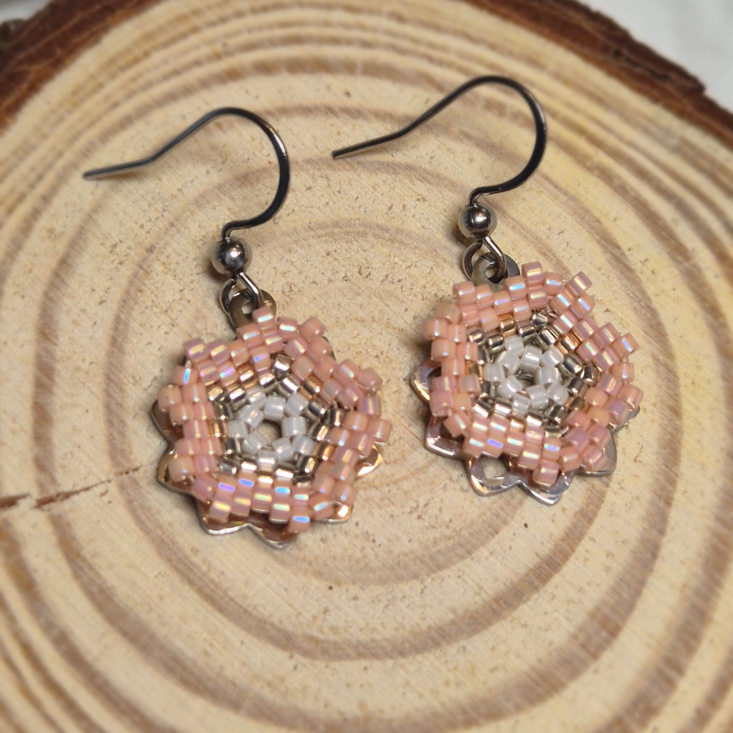 Boucles d’oreilles Sakura roses