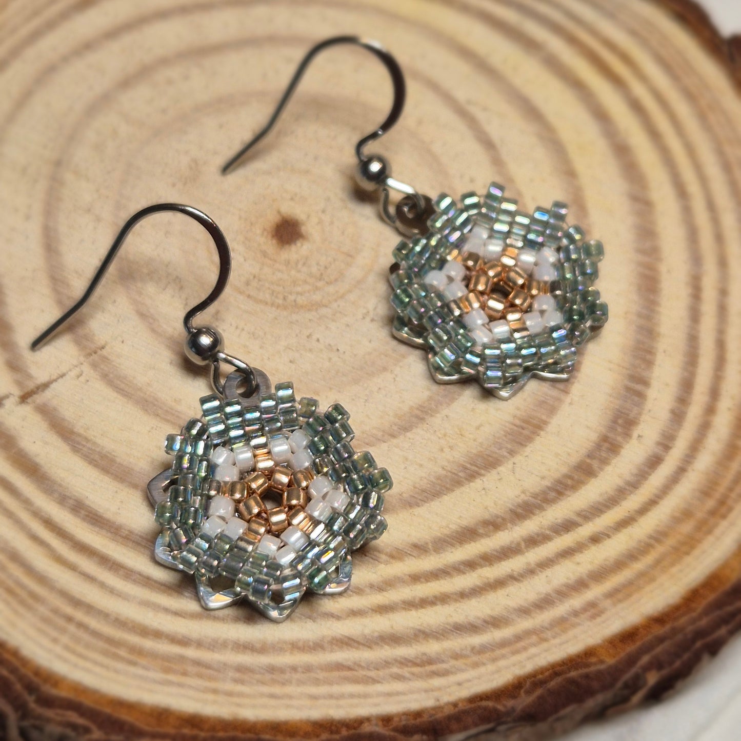 Boucles d’oreilles Sakura bleus