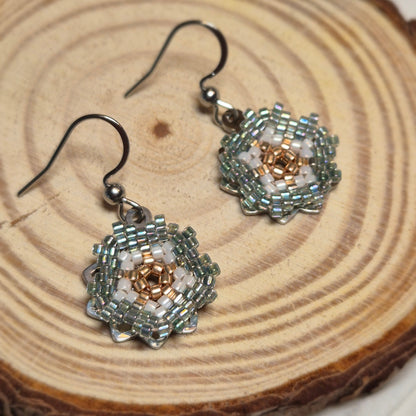 Boucles d’oreilles Sakura bleus