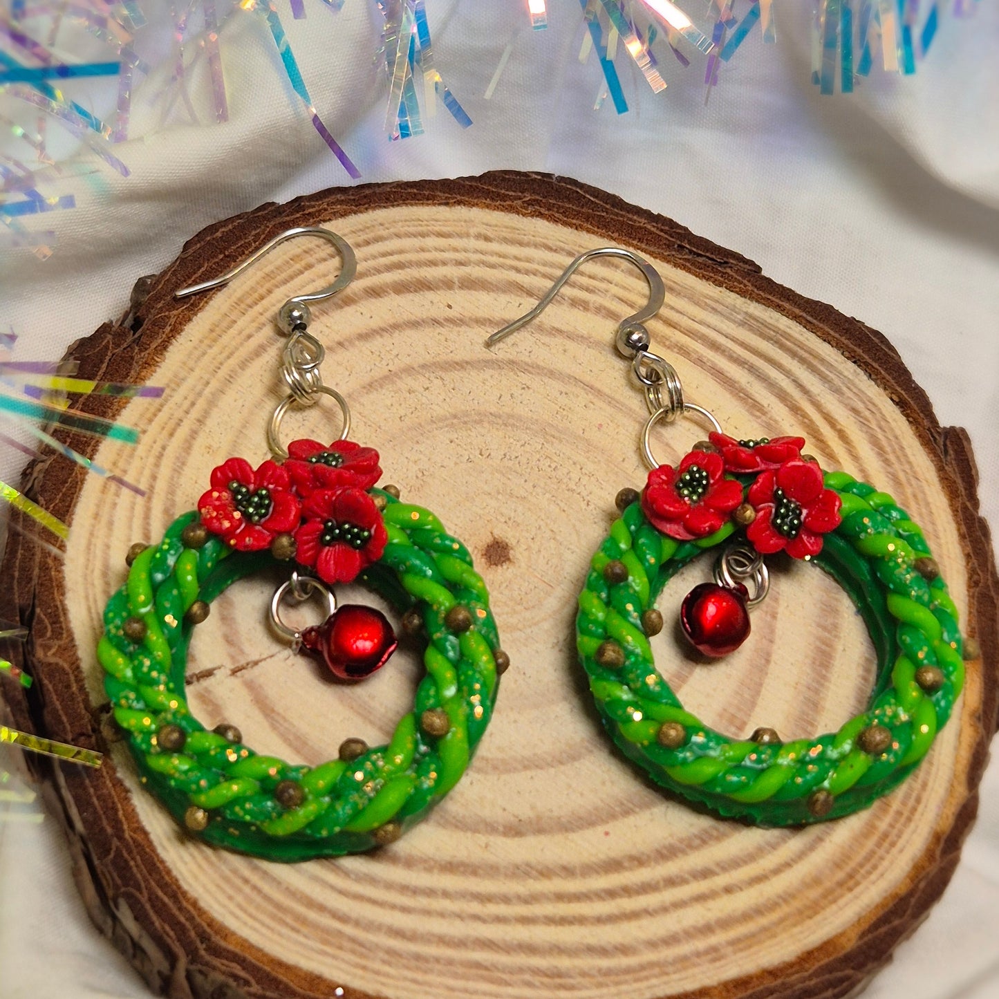 Boucles d’oreilles Couronne de l’Avent