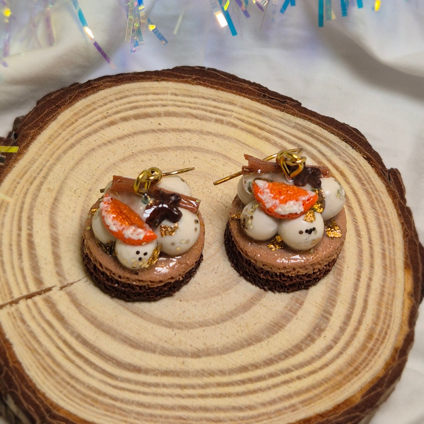Boucles d’oreilles Dessert de Noël