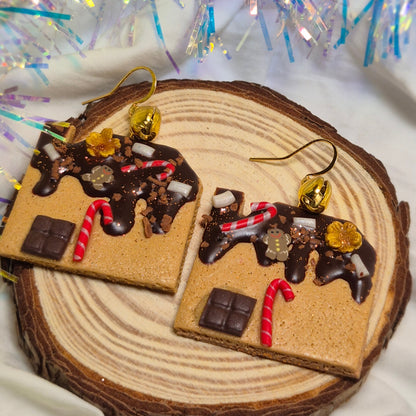 Boucles d’oreilles Maison de Pain d’Épice