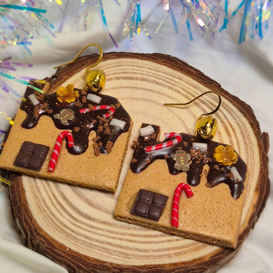 Boucles d’oreilles Maison de Pain d’Épice