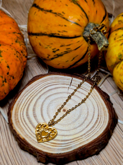 Collier Cœur Doré