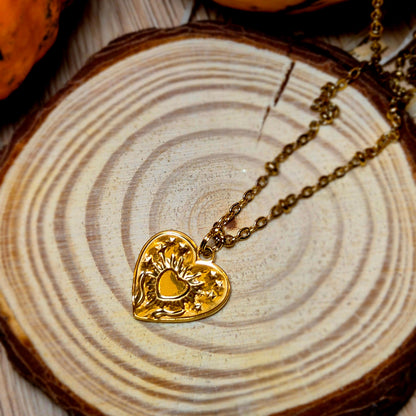 Collier Cœur Doré
