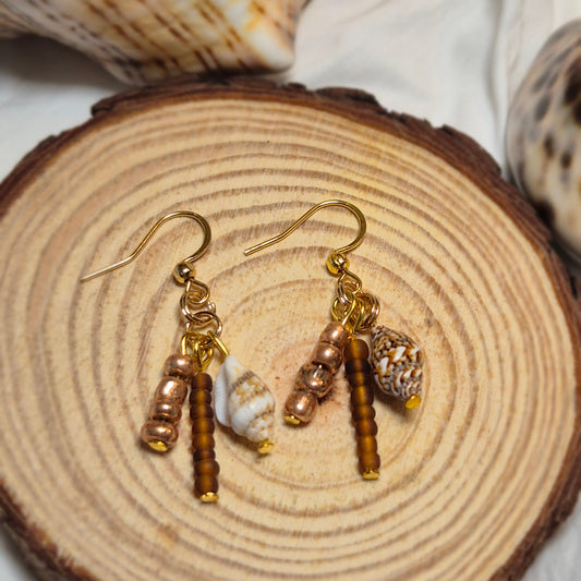 Boucles d’oreilles coquillage