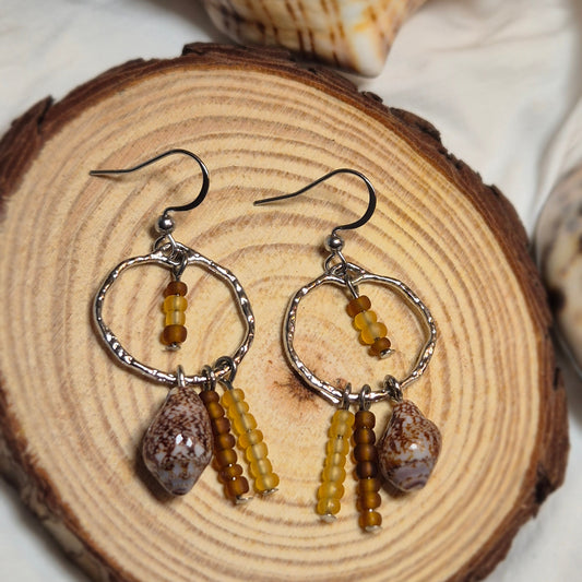 Boucles d’oreilles coquillage