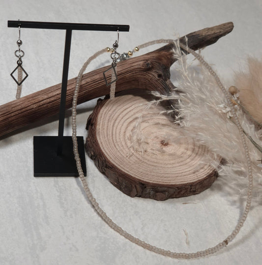 La Perle Cachée - Collier + Boucles