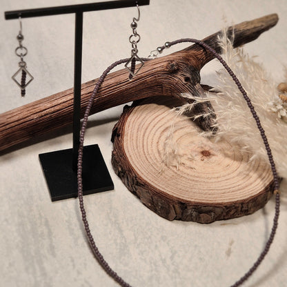 La Perle Cachée - Collier + Boucles