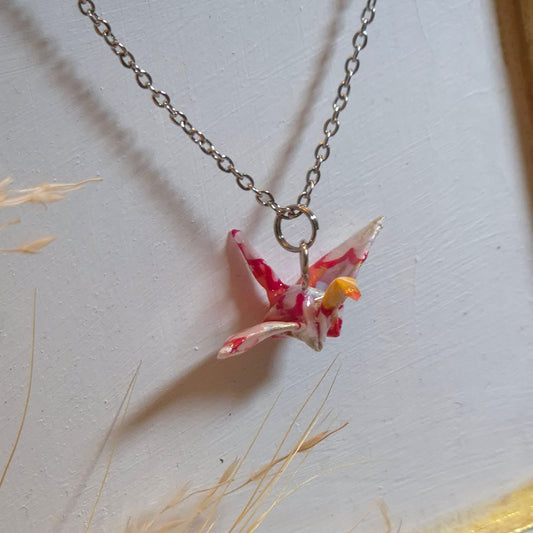 Grue origami en papier japonais