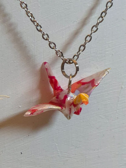 Grue origami en papier japonais