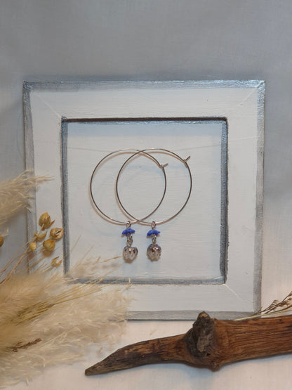 Boucles d’oreilles florales – Collection Perles en verre