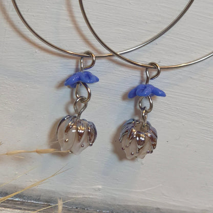 Boucles d’oreilles florales – Collection Perles en verre