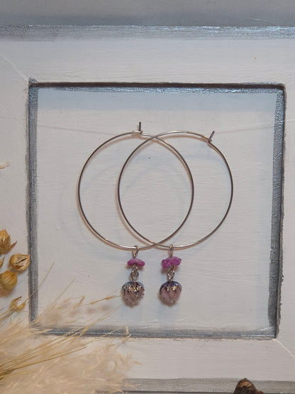 Boucles d’oreilles florales