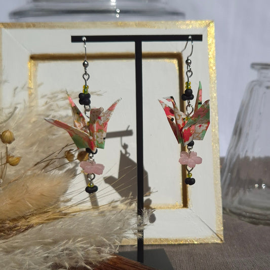 Boucles d’oreilles origami XL – dernière pièce disponible