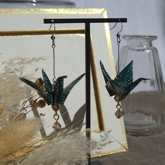 Boucles d’oreilles origami XL – dernière pièce disponible