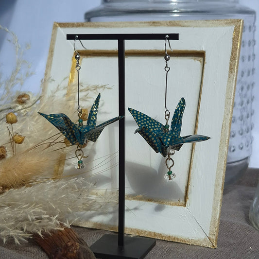 Boucles d’oreilles origami XL – dernière pièce disponible