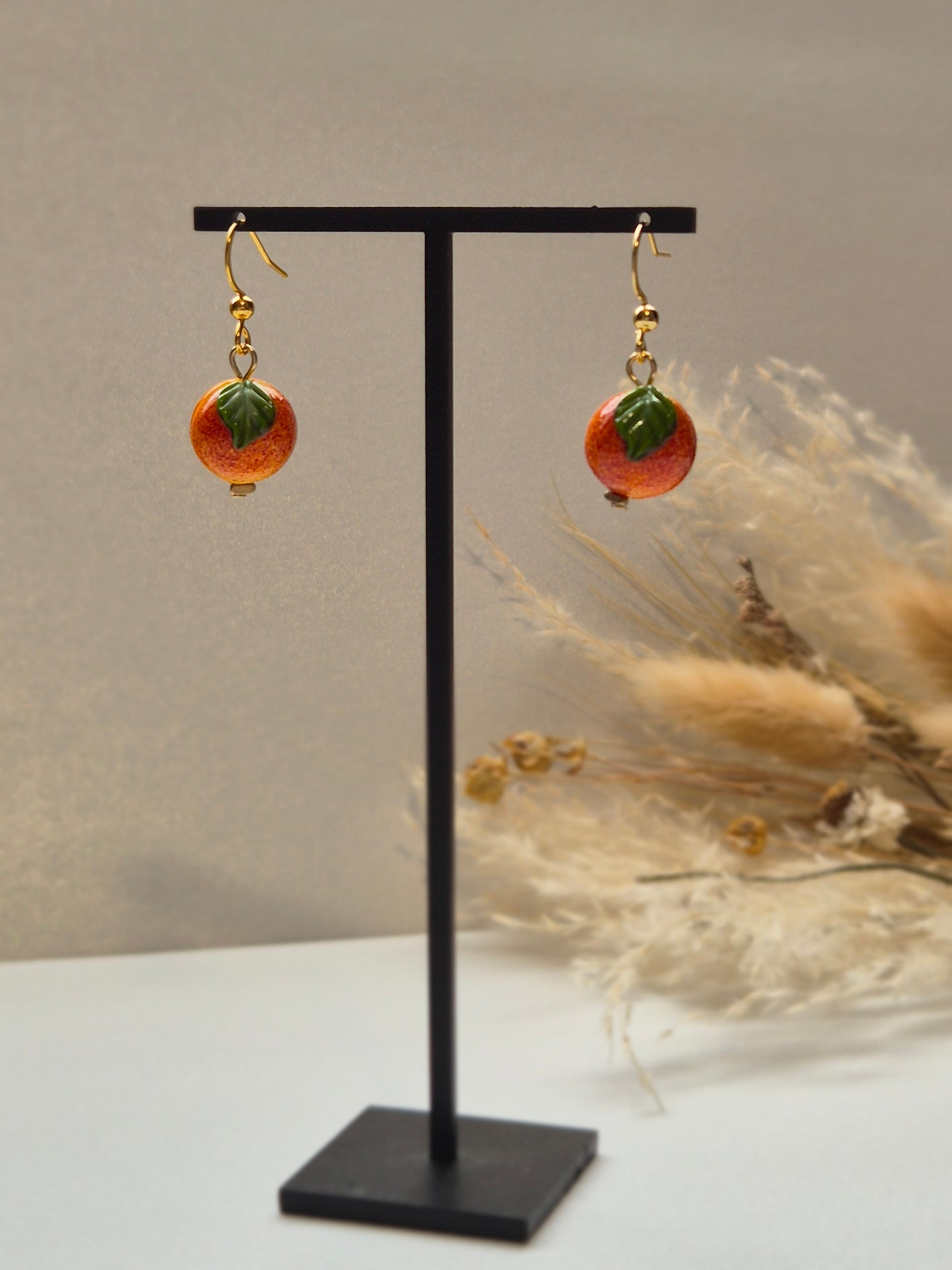 Boucles d’oreilles Pêches