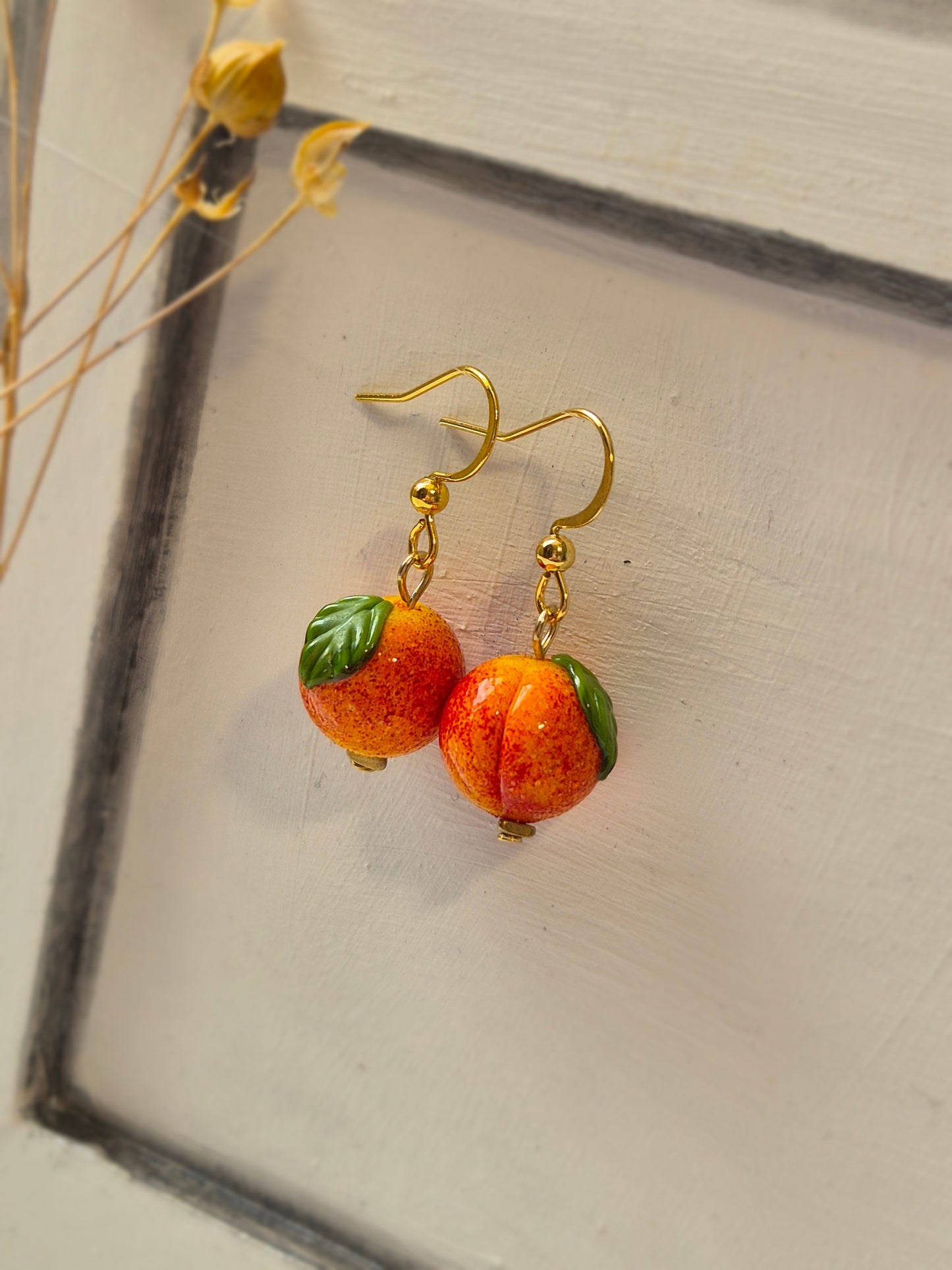 Boucles d’oreilles Pêches
