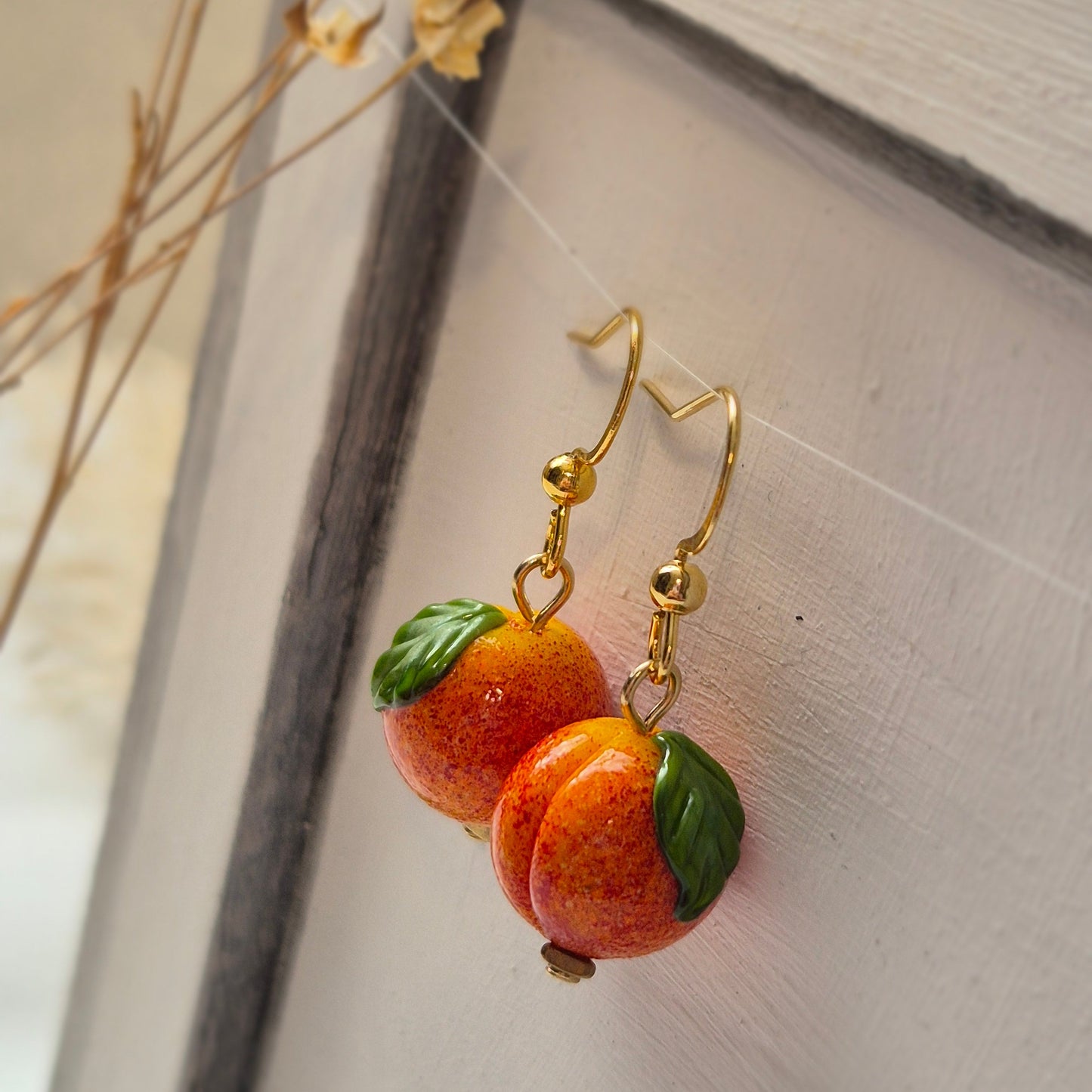 Boucles d’oreilles Pêches