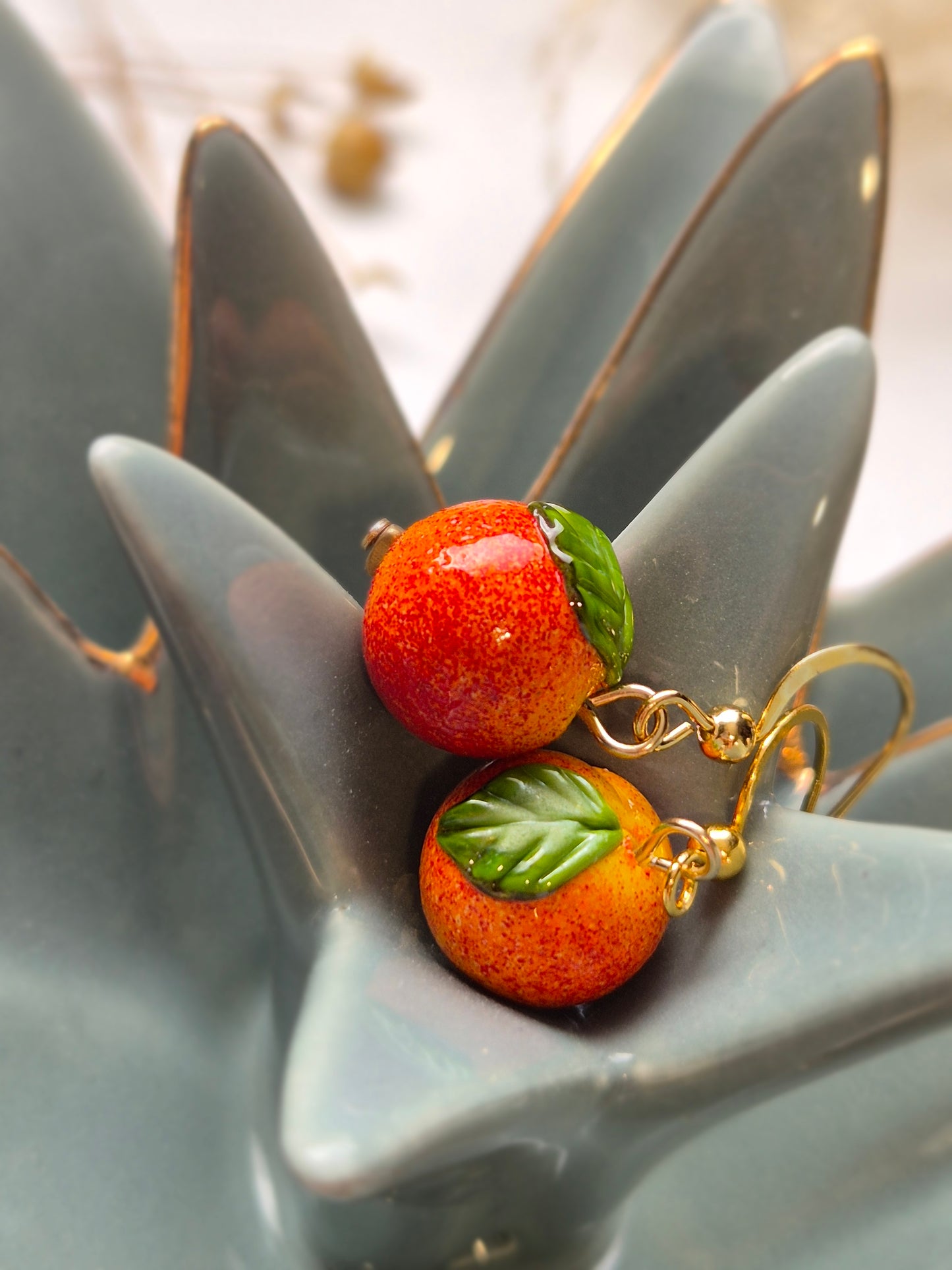 Boucles d’oreilles Pêches
