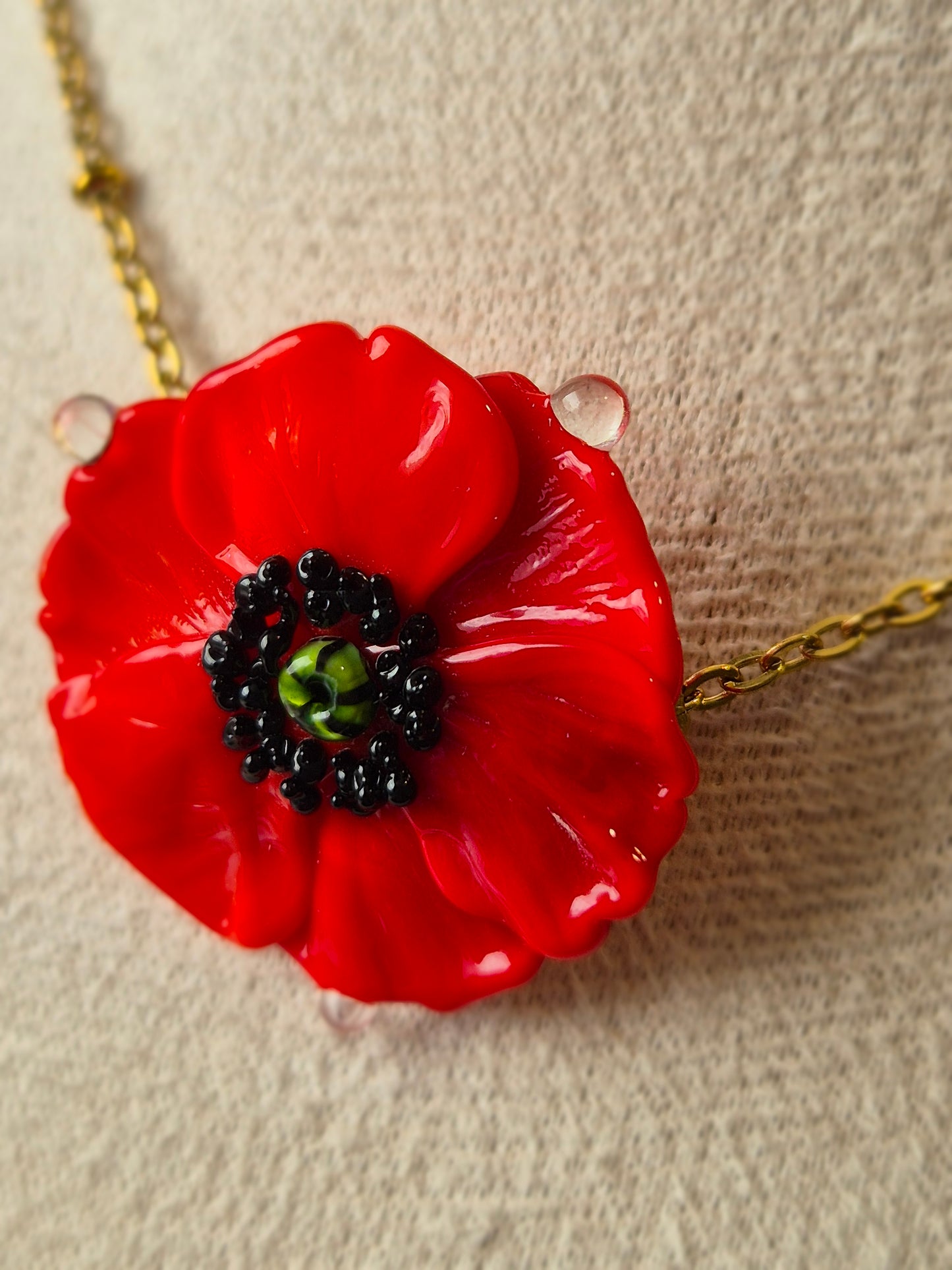 Collier Coquelicot
