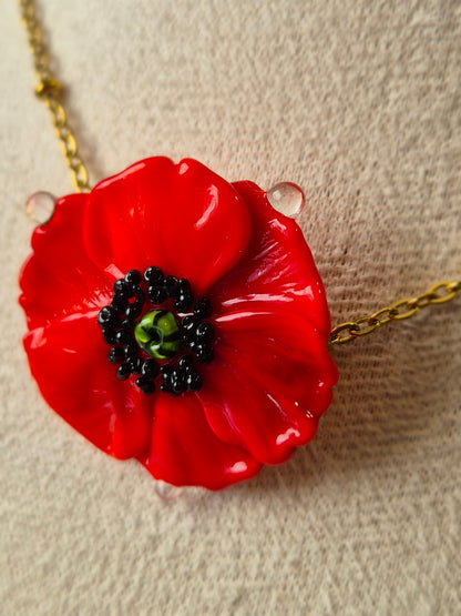 Collier Coquelicot