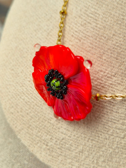 Collier Coquelicot