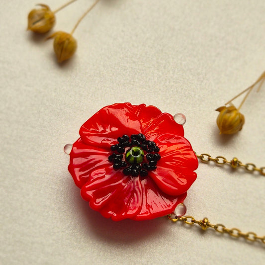 Collier Coquelicot
