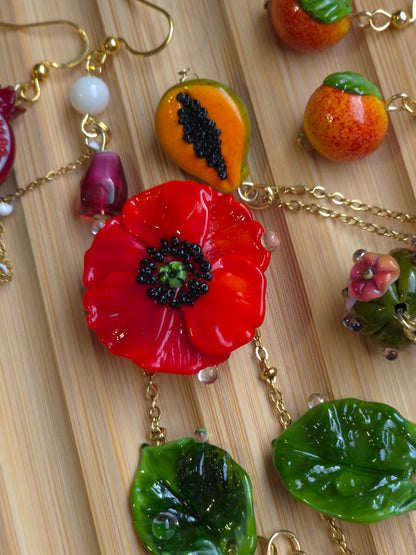 Collier Coquelicot