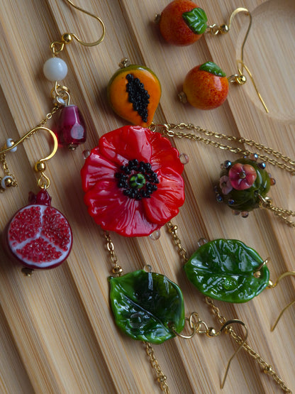 Boucles d’oreilles Pêches