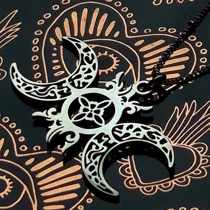 Collier Mystique en Acier Inoxydable – Capsule Éphémère d'Automne