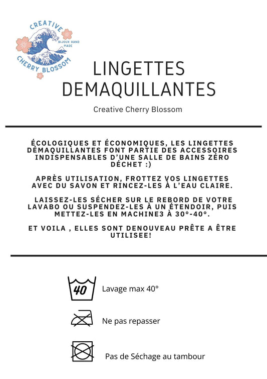 Une lingette démaquillante lavable