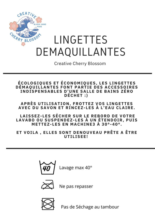 Une lingette démaquillante lavable