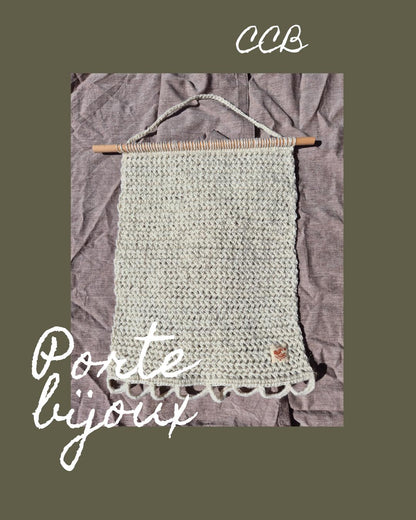 Porte bijoux en chanvre naturel
