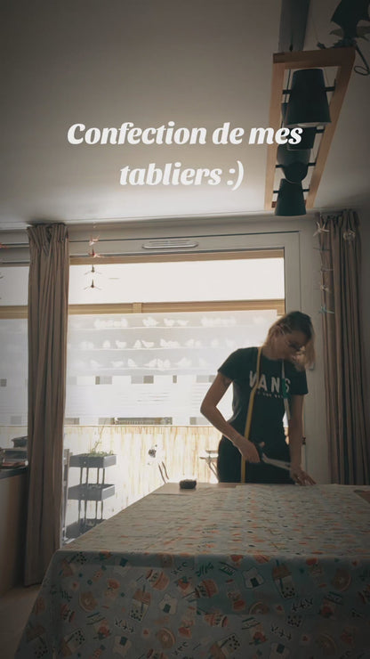 Tablier cousu main – Motifs kawaii