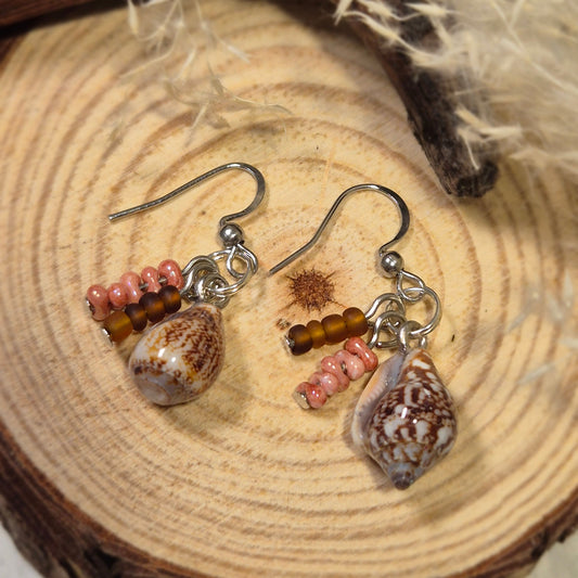Boucles d’oreilles coquillage